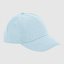 Gorra junior de algodón ecológico de 5 paneles "personalizada texto" color azul celeste